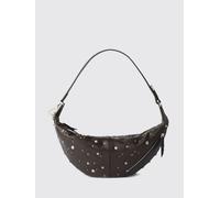 LEMAIRE Borsa a spalla Quiver Clip in pelle di vitello a mezza luna OS Marrone