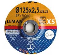 Leman 123049.05 Disco da taglio per metallo (125 x 2,5 x 22,23 mm)
