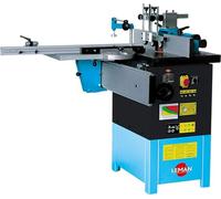 LEMAN - Tupí con carrello TOU030T trifase, motore 2800 W, 4 velocità, albero da 30 mm, tavolo da 690 x 480 mm