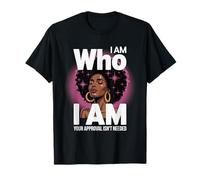 L'emancipazione delle Donne Afro Arte I Am Who Pride Women Uomini Maglietta