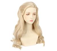 LeMarnia Parrucca bionda Wicked streghe parrucca lunga riccia parrucca per Halloween festa cosplay