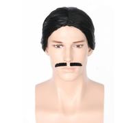 LeMarnia Parrucca da uomo con capelli corti e barba per costume di Halloween