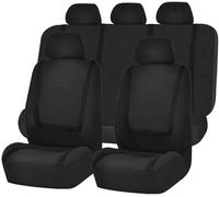 LEMAS Auto Set Coprisedili per Civic del sol Coupe 1993-1997, 5 Posti Traspirante Durevole Protezione Sedile Accessori Interni Auto,A-Black