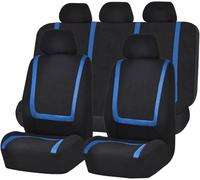 LEMAS Auto Set Coprisedili per Civic del sol Coupe 1993-1997, 5 Posti Traspirante Durevole Protezione Sedile Accessori Interni Auto,B-Blue