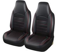 LEMAS Auto Set Coprisedili per Mercedes Benz SLK 230 R170 / SLK 320 R170 / SLK 200 R171 / SLK 350 R171, Cuscino del Sedile Traspirante Impermeabile Antiscivolo Copri Sedili Auto,B-Red Line