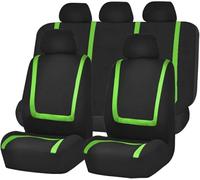 LEMAS Auto Set Coprisedili per Renault Clio V Life/Zen/Intens/R.S. Line/Business 2019-2023 2024 2025, 5 Posti Traspirante Durevole Protezione Sedile Accessori Interni Auto,D-Green