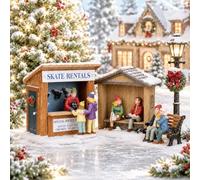 Lemax 03849 Accessorio Villaggio Natale: Noleggio Skate (set di 3)