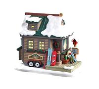 LEMAX Edificio illuminato a led in porcellana "Home Away From Home" 12.5x14.7x9.4 cm