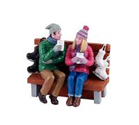 Lemax 12046 Caddington Village Figurina: Bevitori di cacao caldo