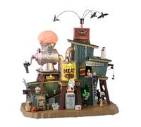 Lemax 35008-UK Spooky Town Sights & Sounds: Mystery Meat Canning Co, Multicolore