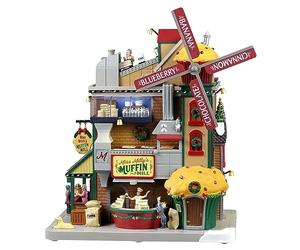 Lemax 35020-UK Caddington Village Sights & Sounds: Miss Milly's Muffin Mill