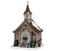 Lemax-35066 Angelo Caddington Village Lighted Building: Small Town Church, Multicolore, 35066
