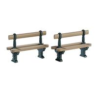Lemax 74235 - Set di 2 panchine per il villaggio natalizio