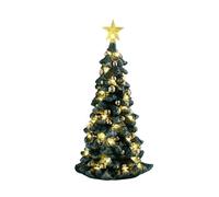 LEMAX Albero di natale innevato luce led chiara "Snowy Christmas Tree" H16,5x8,5x8,5 cm