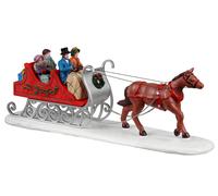 Lemax Belle Carrozze Slitta Trainata Cavalli Villaggio di Natale Figurine Div.