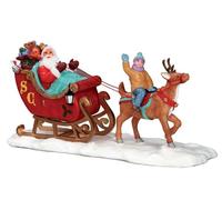 Lemax Belle Carrozze Slitta Trainata Cavalli Villaggio di Natale Figurine Div.