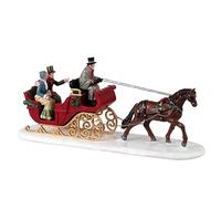 Lemax- Caddington Village Accessory: Scenic Sleigh Ride, Multicolore, 33620