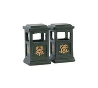 LEMAX CESTINI PORTARIFIUTI - GREEN TRASH CAN, SET OF 2 84386