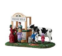LEMAX Chiosco del latte "Fresh Milk Stall" in resina H11 x 17 x 10.3 cm