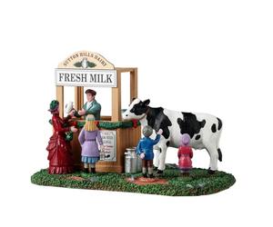 LEMAX Chiosco del latte "Fresh Milk Stall" in resina H11 x 17 x 10.3 cm