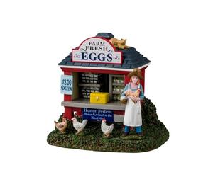 LEMAX Chiosco delle uova "Egg-Cellent Egg Stand" in resina H10.4 x 11.3 x 9.2 cm