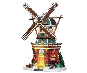 Lemax Christmas 25384UK - Mulino a vento Stony Brook con adattatore da 4,5 V