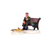 Lemax Christmas - set da 2 uomo che nutre piccioni (42905).