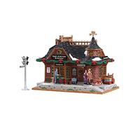 Lemax Christmas Village 75256 - Stazione di giunzione orientale, funzionamento a batteria, LED