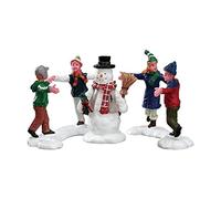 Lemax Christmas Village Anello Intorno Il Pupazzo Di Neve Set Di 3-52112
