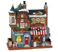 Lemax Christmas Village Elenco di Babbo Natale Negozio di giocattoli Batteria Led