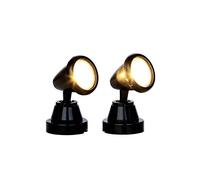 LEMAX Set 2 faretti rotondi soggetti illuminati Costruisci il tuo Villaggio 44756