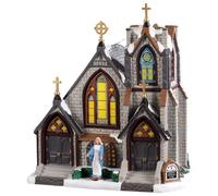 Lemax Christmas Village St. Matteo Chiesa LED a batteria - 95506