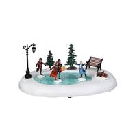 Lemax Christmas, Winter Skating, 94024, decorazione a batteria per villaggio natalizio (4,5 V)