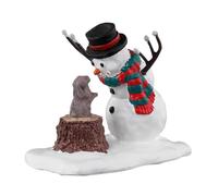 Lemax- Coniglietto Christmas Village Accessory: Bunny Makes a Friend, Tinta Unita, Multicolore, 34092