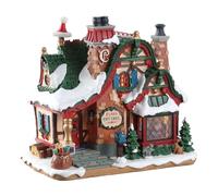 Lemax 75292 - The Claus Cottage - New 2018 - Santas Wonderland - Casa di Natale illuminato a LED - Decorazione/Natale - Mondo di Natale/Villaggio di Natale