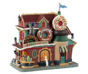 Lemax Danny’s Donuts & Coffee 35031 - Negozio di Ciambelle e Caffè Luminoso Harvest Crossing