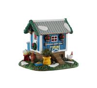 LEMAX Edificio "Backyard Chicken Coop" in resina con polli H8,2x10,1x9,2 cm