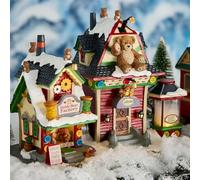 LEMAX Edificio illuminato Teddy Bear Factory 55312 – Fabbrica di Peluche, luci LED