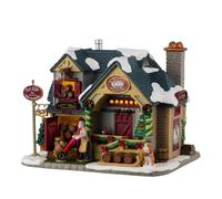 LEMAX Edificio illuminato led "St. Bernard's Brewery & Distillery" in porcellana H14.5 x 17.7 x 14.5 cm