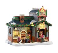 LEMAX Edificio illuminato luci led "The Christmas Café" H17,4x20,3x14,7 cm