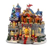 LEMAX Edificio in movimento e musica "Santa's Castle Gala" H24.5 x 27.5 x 17 cm