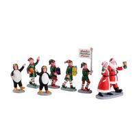 Lemax - Elf Parata di Babbo Natale, Set di 7