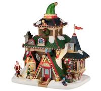Lemax Elwood's Elf Lodge, a batteria (4,5 V), edifici illuminati, #45224