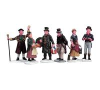 Lemax, statuine natalizie, abitanti del villaggio, set da 6