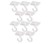 Lemax®, Gancio da soffitto, montaggio a soffitto, in plastica, bianco, autoadesivo, 25 x 25 mm, 10/VE (ganci adesivi), per gli ambulatori