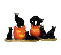 LEMAX GATTI NERI - HALLOWEEN CATS, SET OF 2 12883