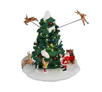 LEMAX Giostra in movimento con luci led "Reindeer Races" H20,5x20x20 cm
