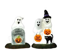 LEMAX - Happy Halloween Ghosts, Set of 2, B/o (4.5v)
