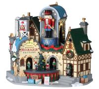 LUDWIG’S WOODEN NUTCRACKER FACTORY WITH Attrazioni Lemax Cod 95463