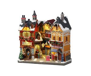 LEMAX- PAESAGGIO FACCIATA NEGOZI MONTAGNA - NATALE NATALIZIO 25869